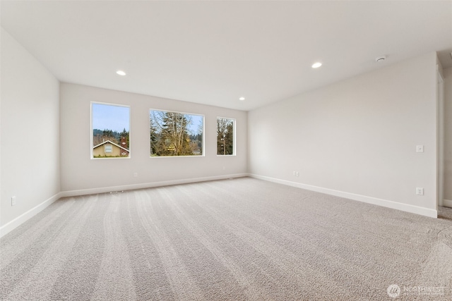 view of carpeted empty room