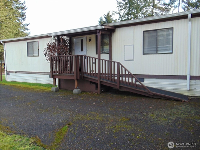 view of manufactured / mobile home