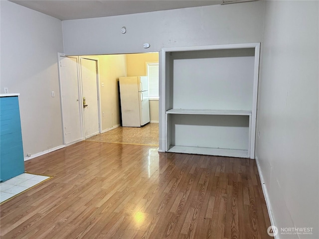 interior space featuring light hardwood / wood-style floors