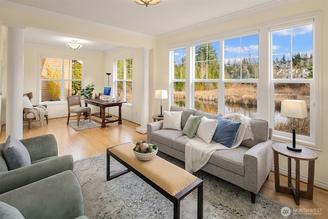 view of sunroom / solarium