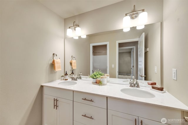 bathroom with vanity