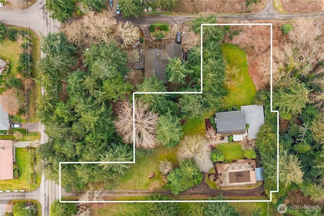 birds eye view of property