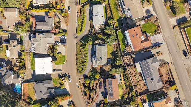 bird's eye view with a residential view