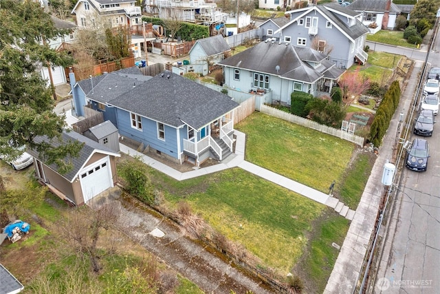 birds eye view of property