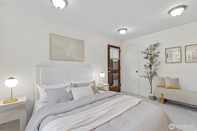 bedroom featuring carpet flooring