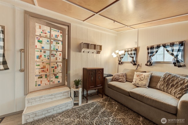 living room featuring wood finished floors