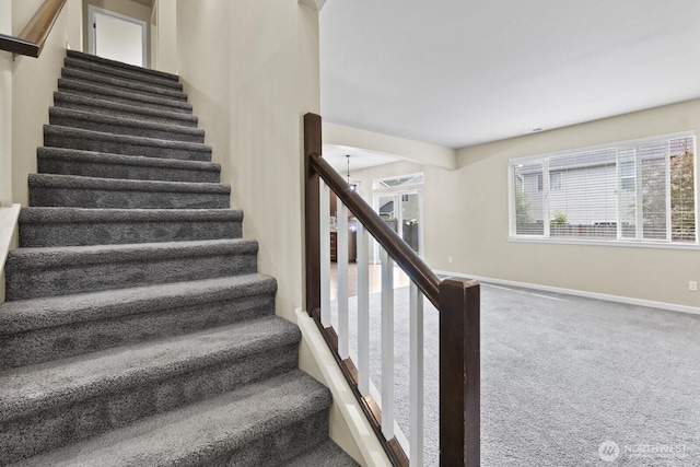 14426 99th Ave SE, Yelm, WA 98597 - stairs with baseboards and carpet floors