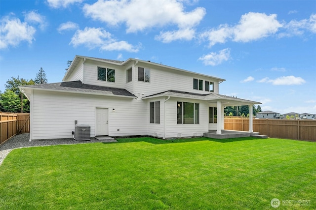 5846 229th Ave E, Buckley, WA 98321 - rear view of property featuring a fenced backyard and a patio area
