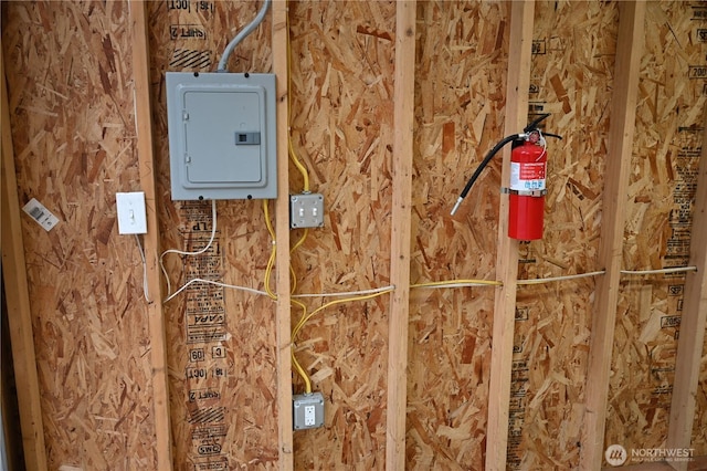 room details featuring electric panel