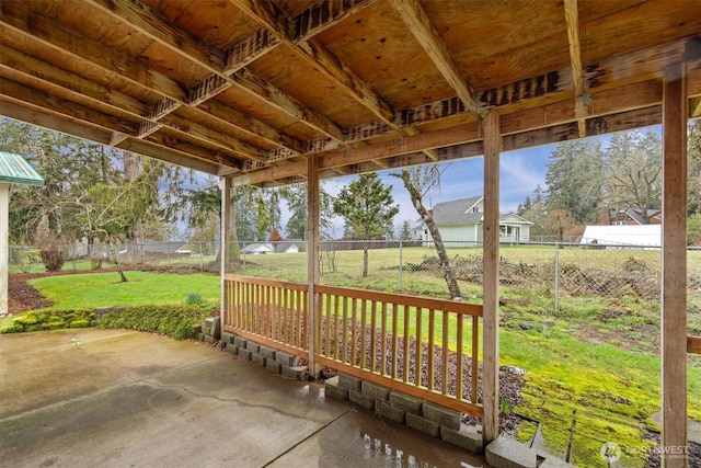 view of patio / terrace featuring a fenced backyard