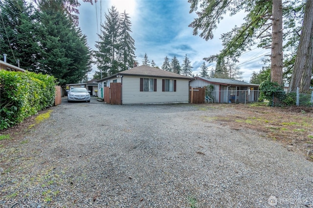 view of ranch-style home