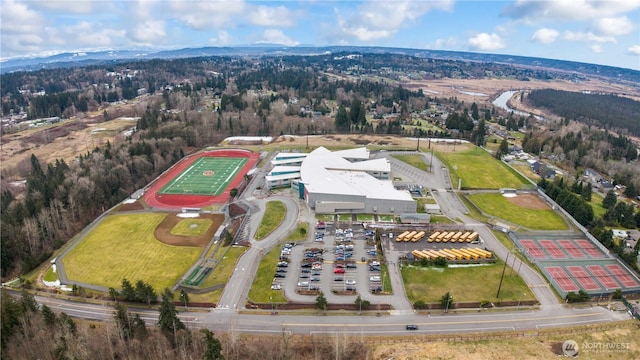 birds eye view of property