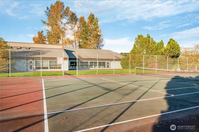 view of tennis court