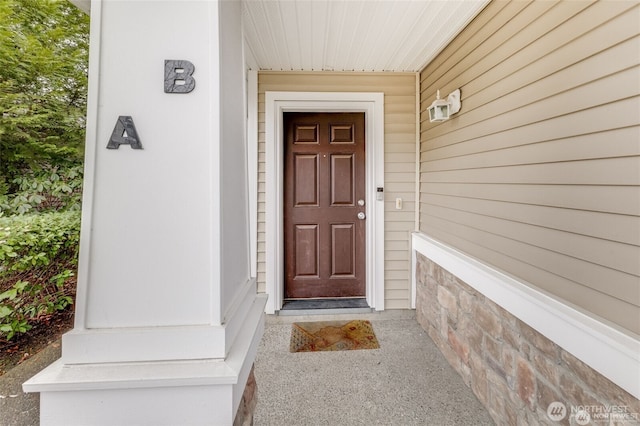 view of property entrance