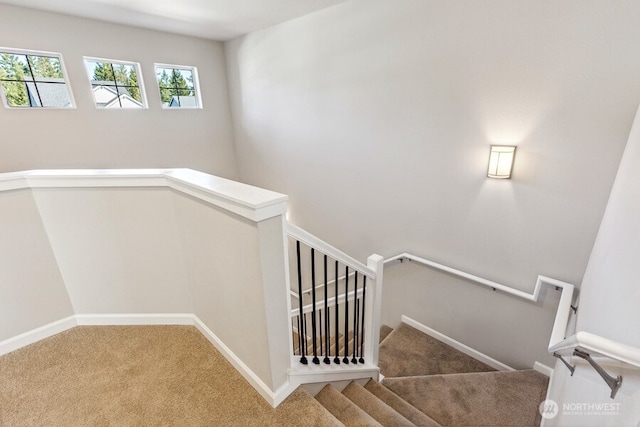 stairs with carpet