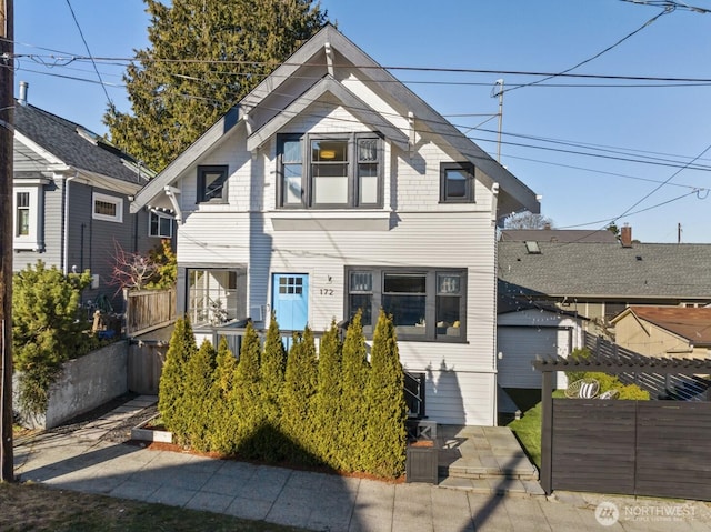 bungalow-style home featuring a garage