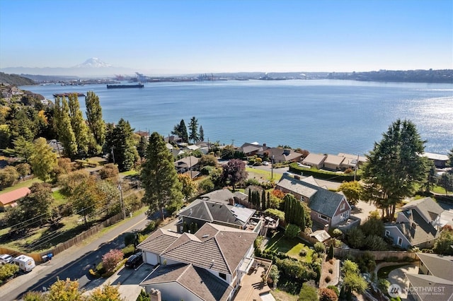 4801 Hyada Blvd NE, Tacoma, WA 98422 - aerial view with a water view and a residential view