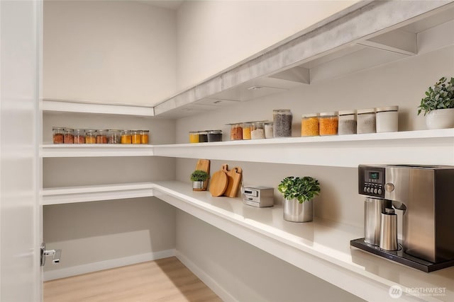 view of pantry