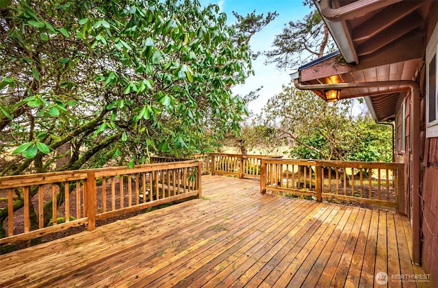 view of wooden terrace