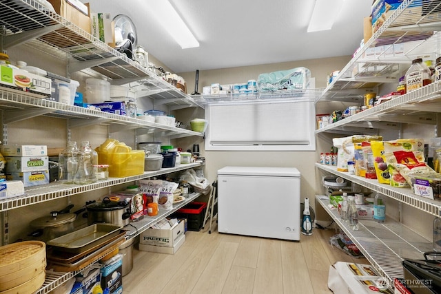 view of storage area