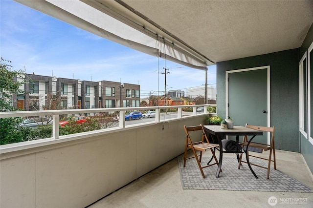 view of balcony