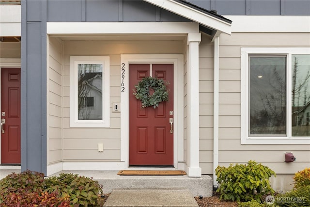 view of property entrance