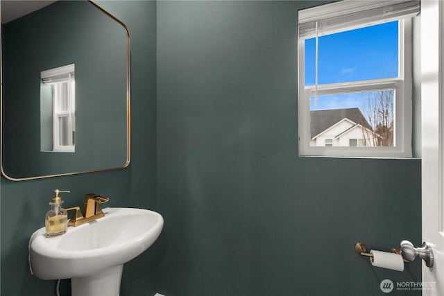 bathroom with a sink