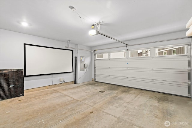 interior space featuring a garage door opener