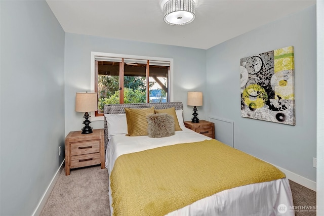 bedroom featuring carpet flooring