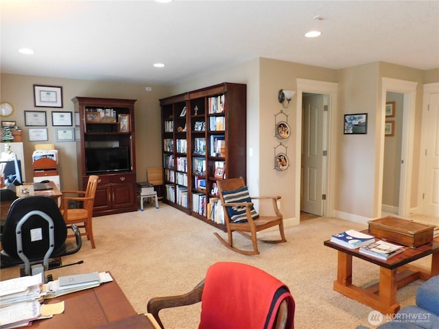 2611 Sea Crest Ave N, Long Beach, WA 98631 - office space with carpet floors and recessed lighting