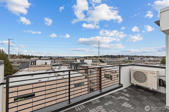 balcony with ac unit