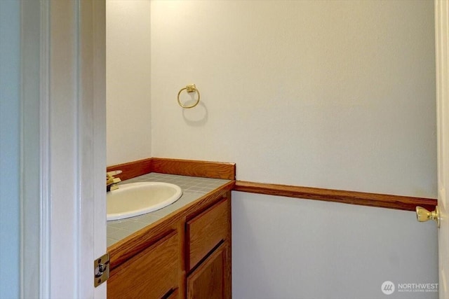 bathroom with vanity