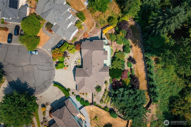 bird's eye view featuring a residential view