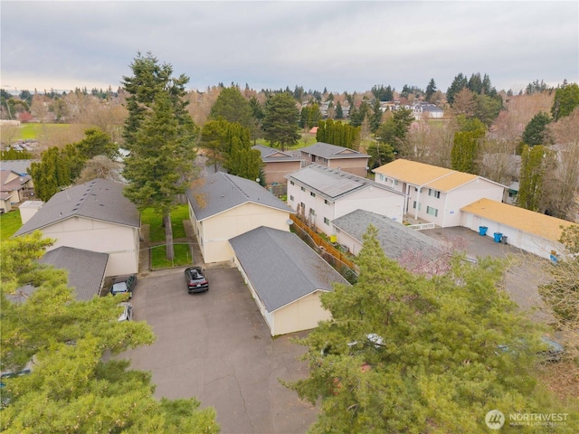 bird's eye view featuring a residential view