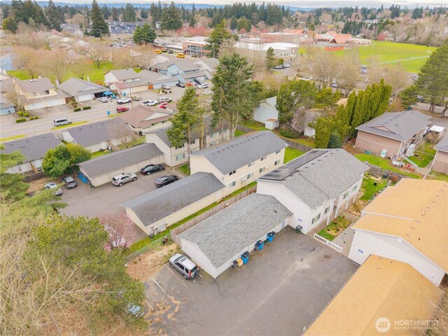 aerial view featuring a residential view