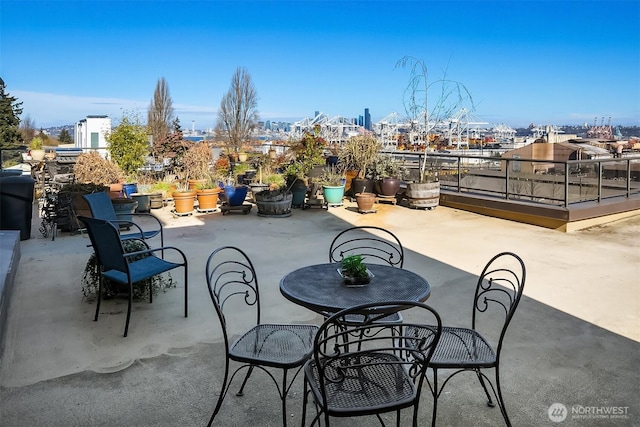 view of patio / terrace featuring outdoor dining area