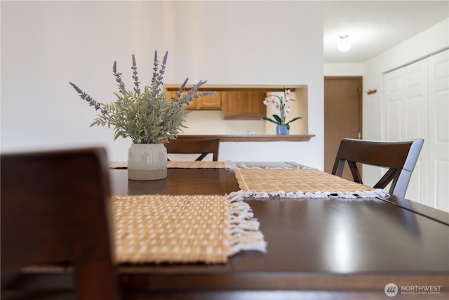 view of dining room