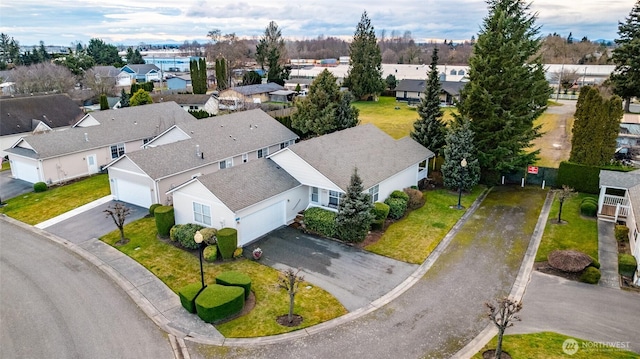 bird's eye view featuring a residential view