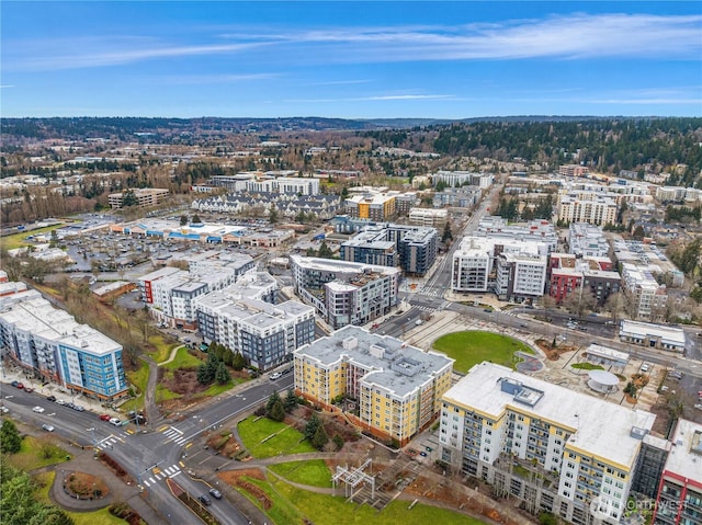 bird's eye view featuring a view of city