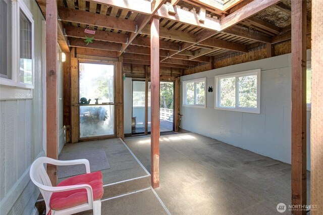 view of sunroom