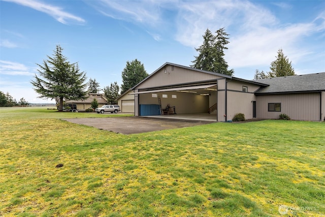 exterior space featuring a yard