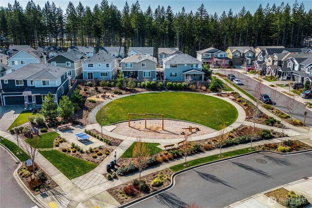 bird's eye view featuring a residential view