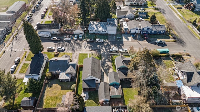 drone / aerial view featuring a residential view