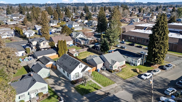 bird's eye view featuring a residential view