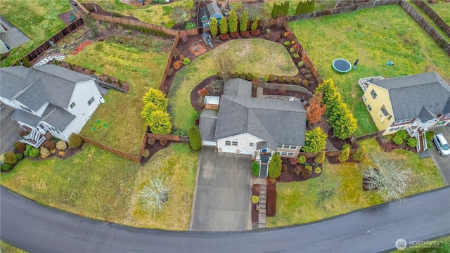 birds eye view of property