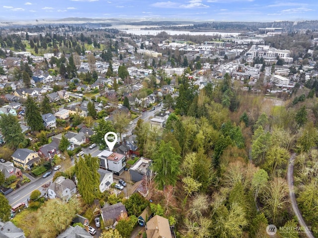 bird's eye view featuring a residential view