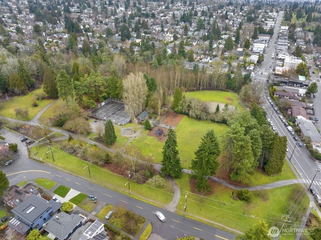 bird's eye view featuring a residential view