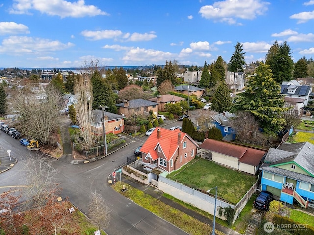 birds eye view of property featuring a residential view