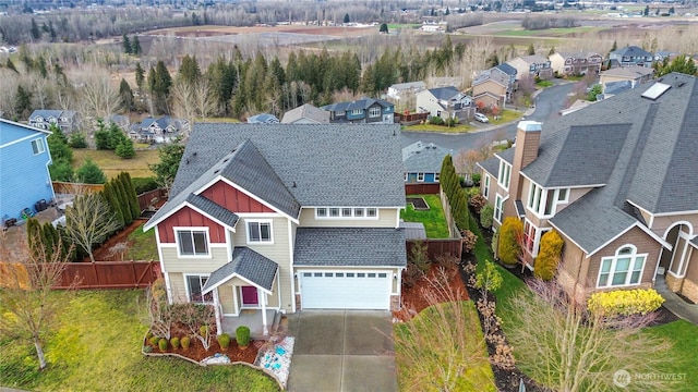 drone / aerial view featuring a residential view