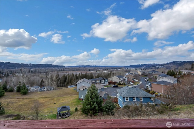 birds eye view of property featuring a residential view